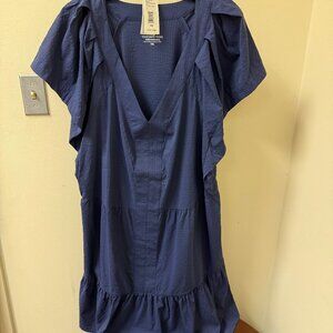 NWT - Vineyard Vines Tiered Ruffle - Dress Navy XXL